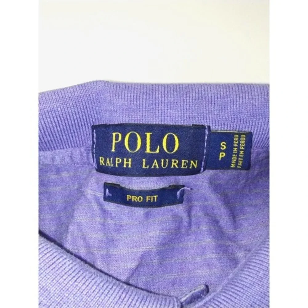 Polo Ralph Lauren‎ Golf Shirt Pro Fit Purple Large Logo Short Sleeve Mens Small